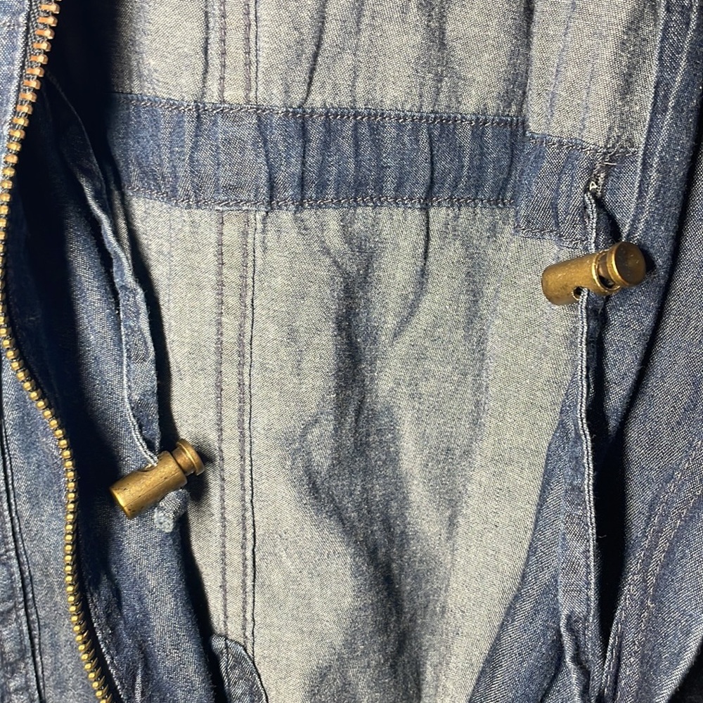 Vintage Rosio Denim Sleeveless Utility Vest Jacket - Picture 11 of 12